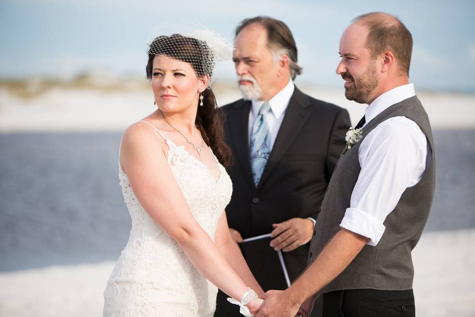 Beachfront wedding