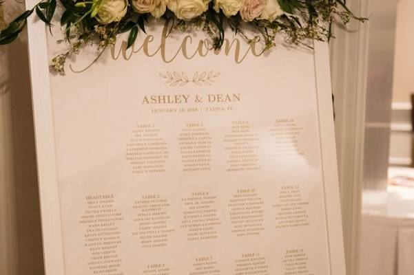 Wedding signage