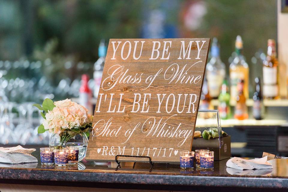 Wedding signage