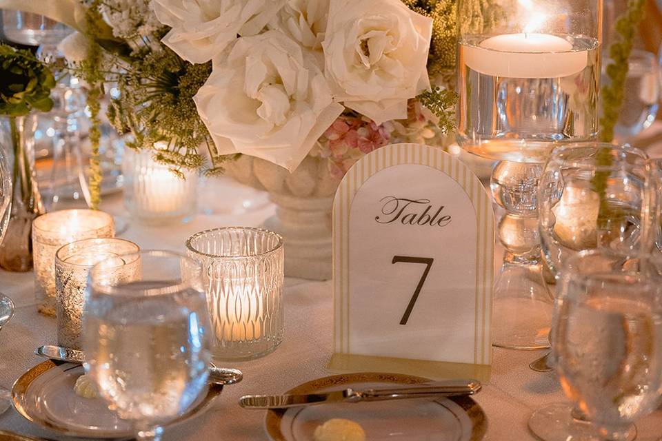 Acrylic Table Number