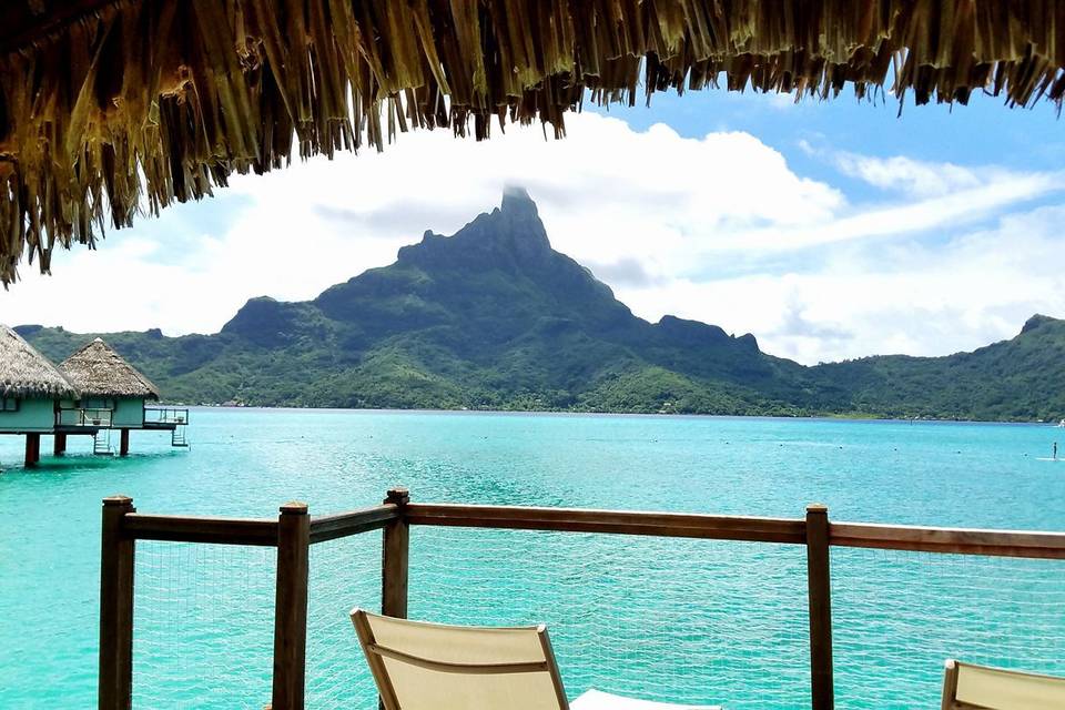 View from Over the Water Bungalow, Bora Bora