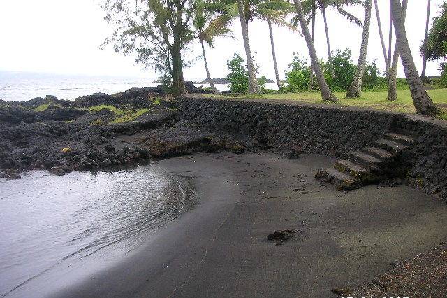 Hilo, Big Island, Hawaii Black Sand Beach