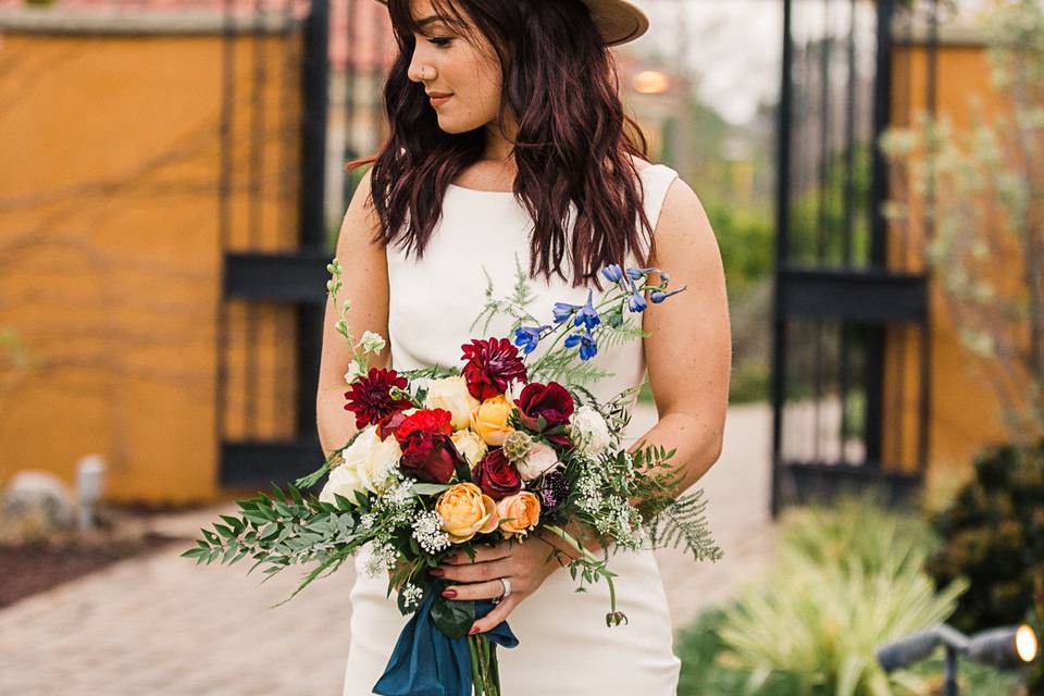 Boho themed wedding