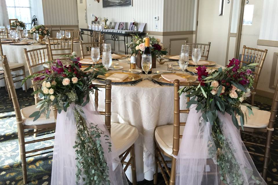 Bride and Groom seats