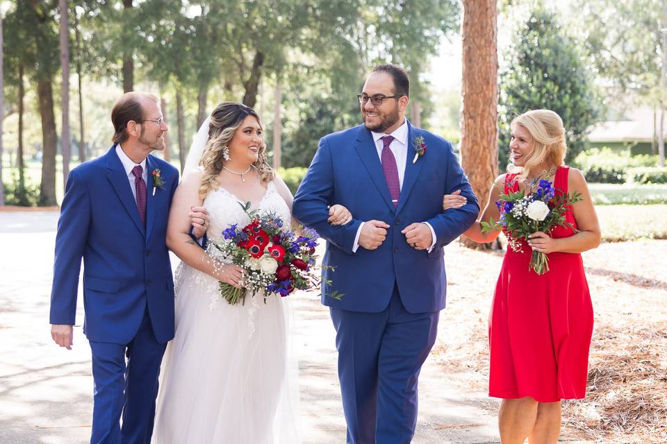 Red White And Blue Wedding