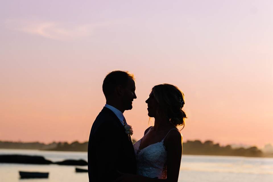 Peaks Island at sunset