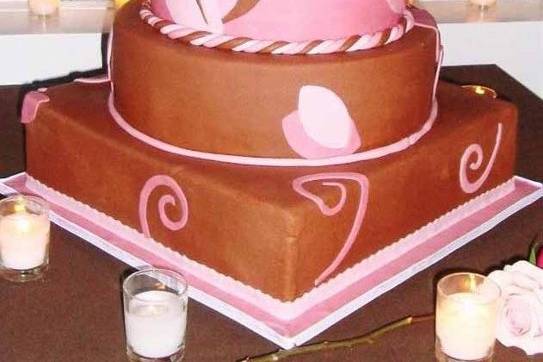 Devil's Food Cake, filled with Chocolate Mousse and Espresso Buttercream.