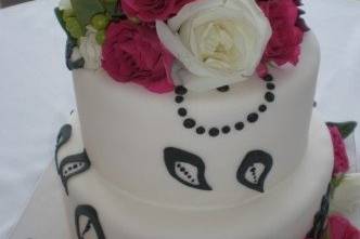 Vanilla cake, filled with Lemon Curd and Fresh Berries.
