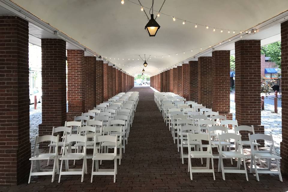 Ceremony setup