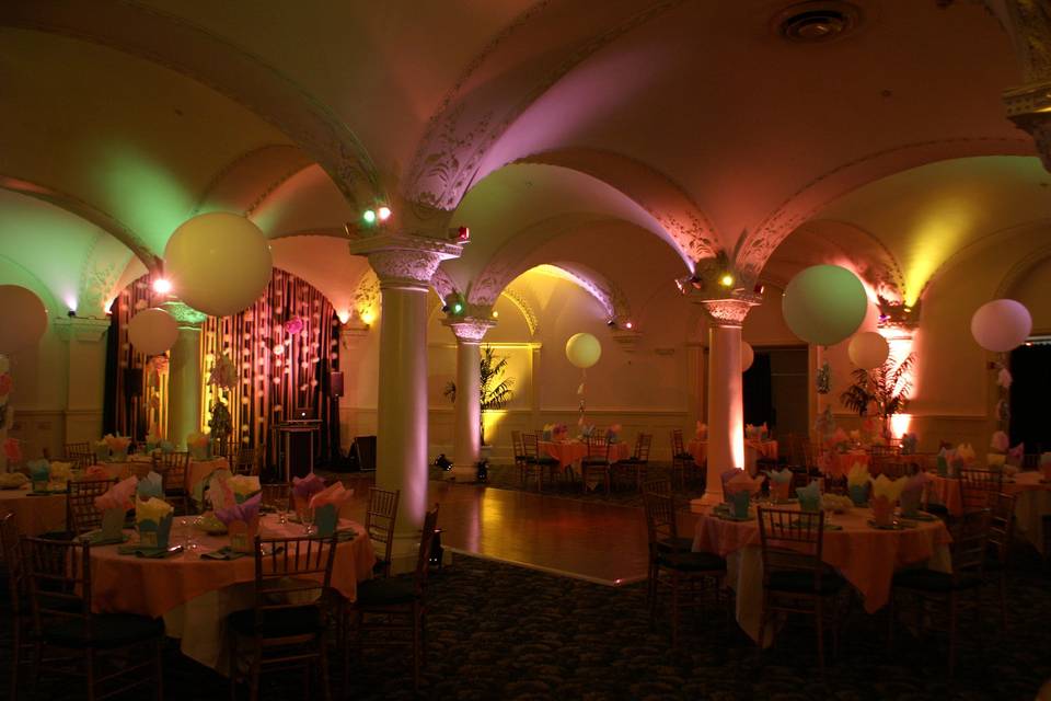 A view of the dance floor