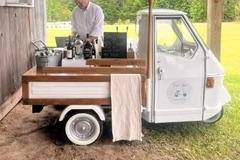 Our Vespa bar is ready to go!