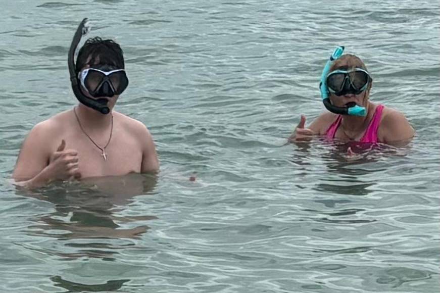 Snorkeling at Shell Key
