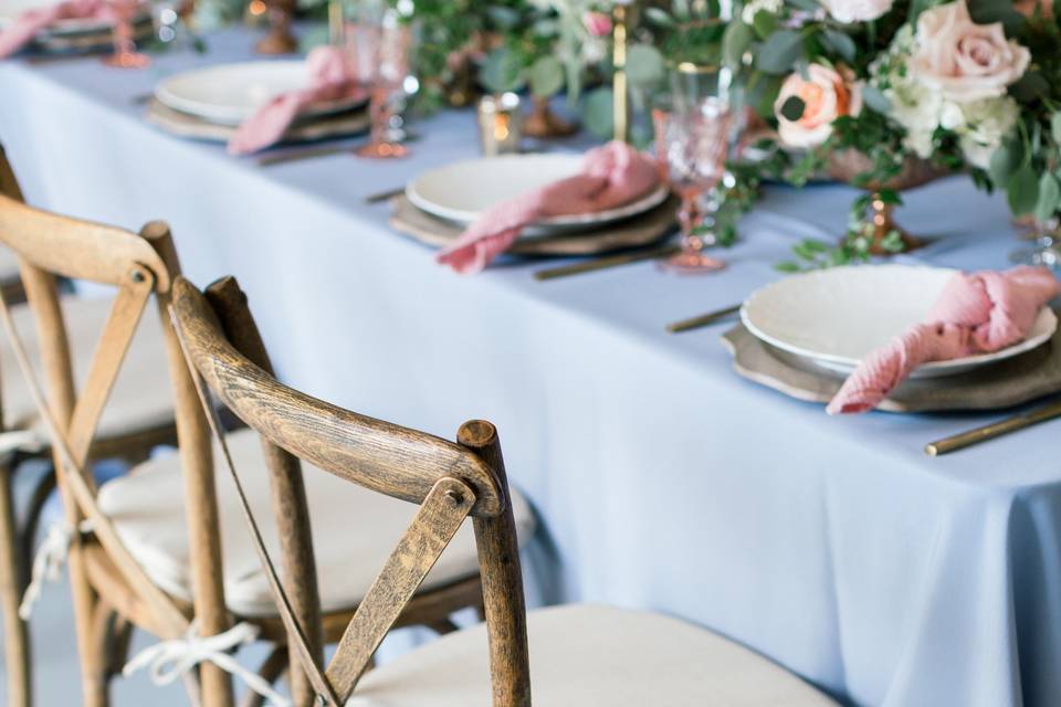 Rustic chair details