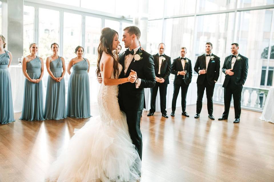 A couple's first dance