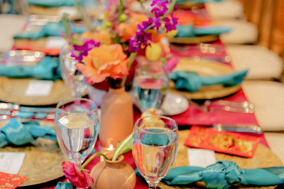 Colorful reception