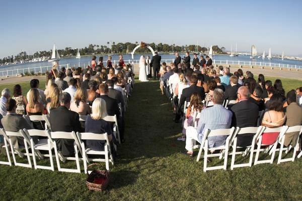 Outdoor wedding ceremony