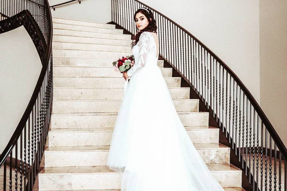 An elegant bride