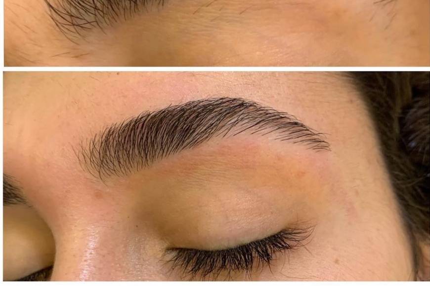 Brow waxing
