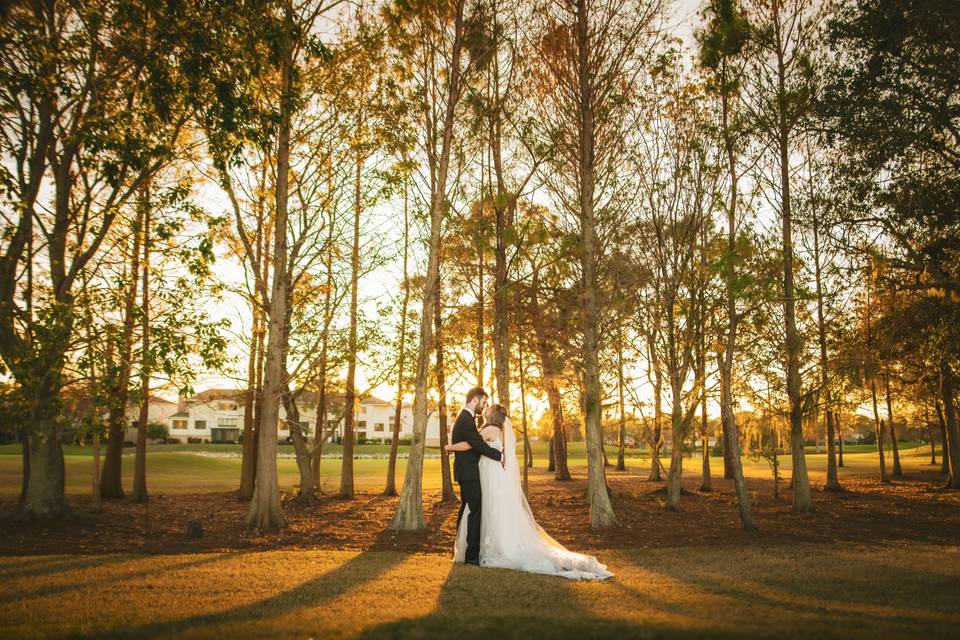 Golf course wedding