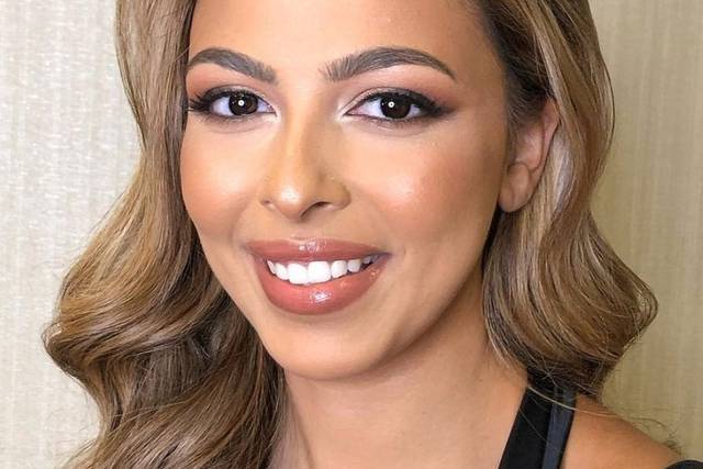 A smiling client