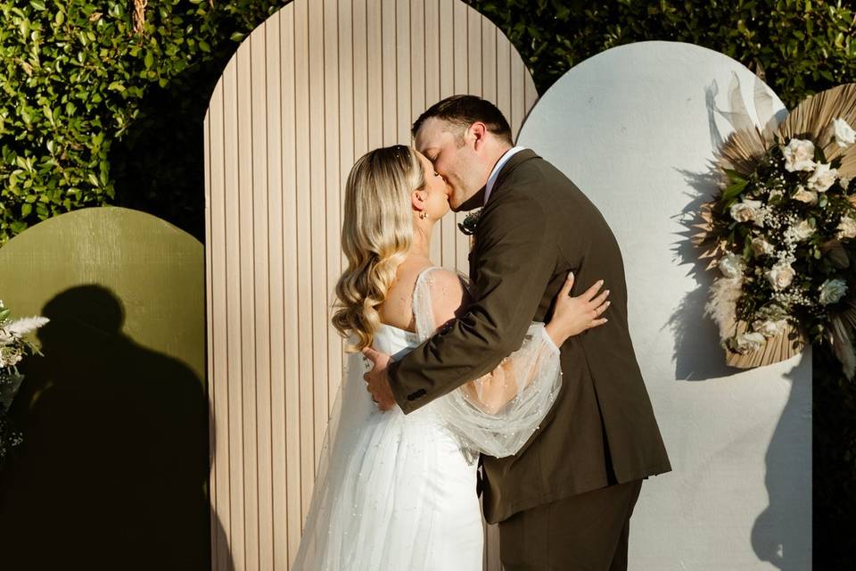 Bride and groom.