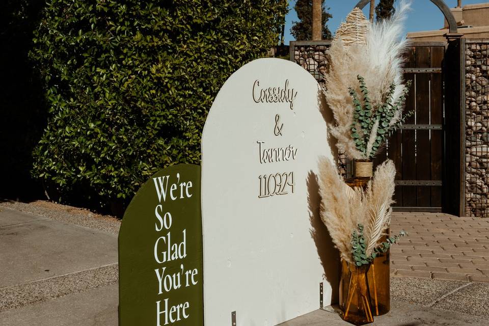 Custom signage.