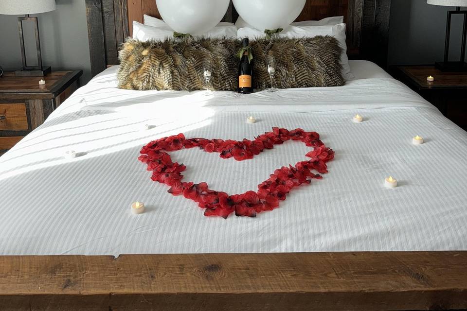 Honeymoon Suite decor!