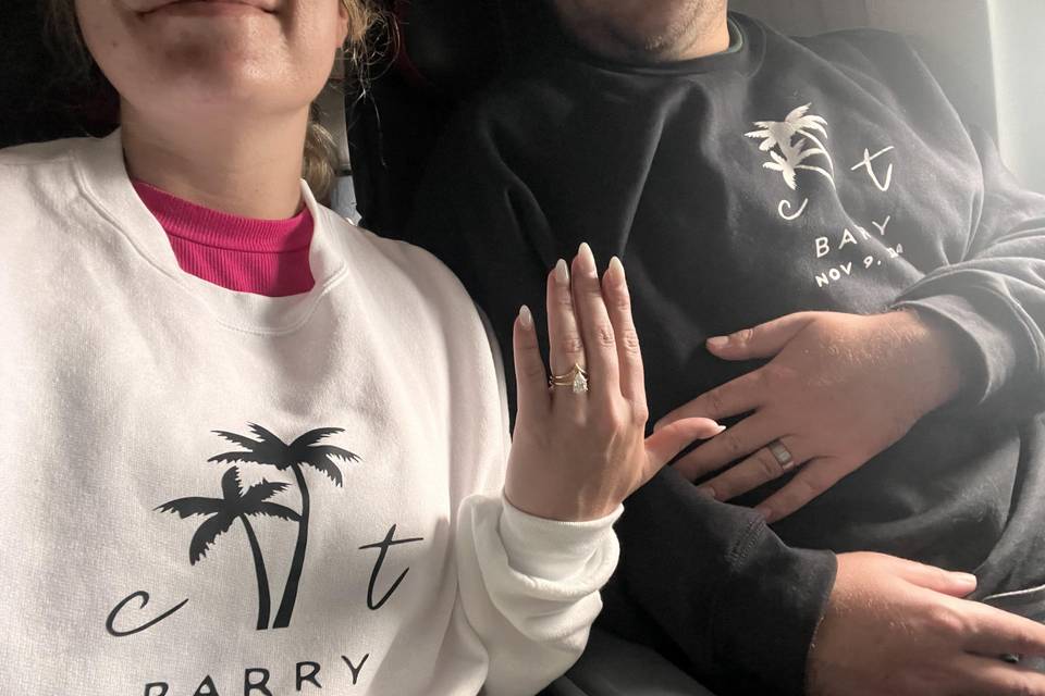 Custom sets for the honeymoon.