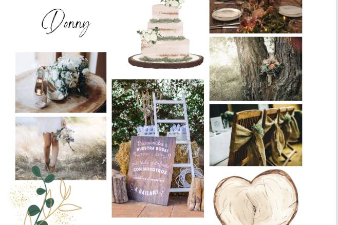 Client Vision Board: Rustic