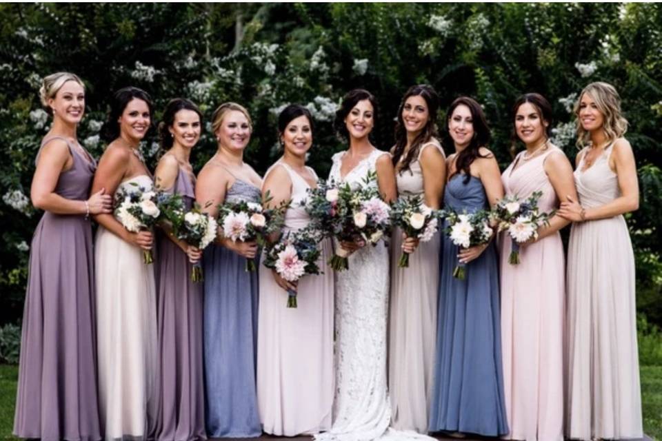 Huge Bridal party!