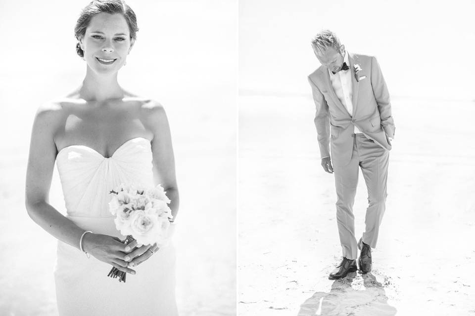 Classic beach wedding