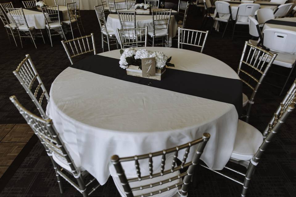Banquet hall set