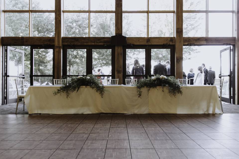 Banquet hall set