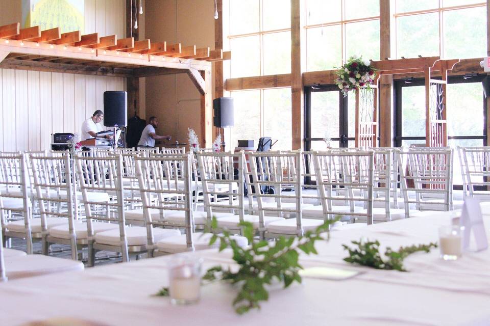 Banquet hall set