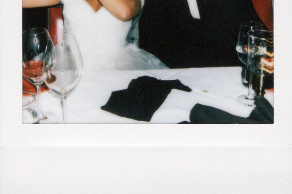 Fun couple polaroid