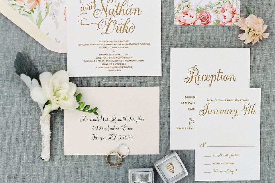 Wedding invite cards