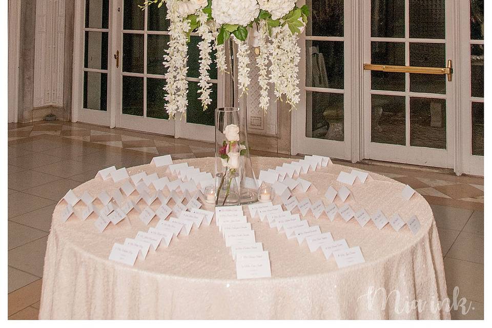 Escort Card Table