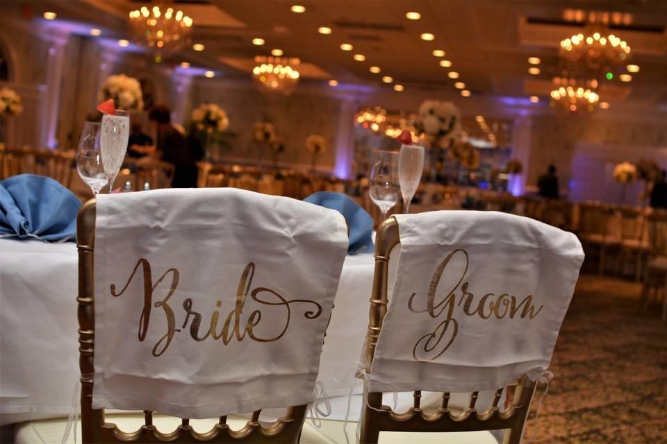 Newlyweds' seats