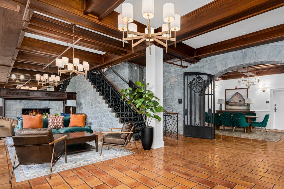 Interior Fire Place & Dining