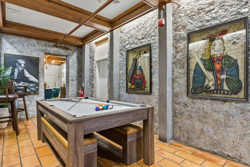 Pool Table and Play Room
