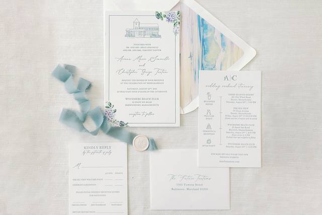 Wychmere Wedding Invitation
