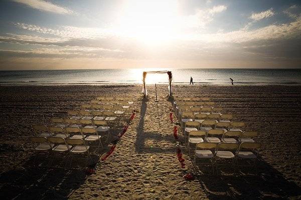 Nothing is more beautiful than getting married at sunset on one of Florida's beautiful beaches.