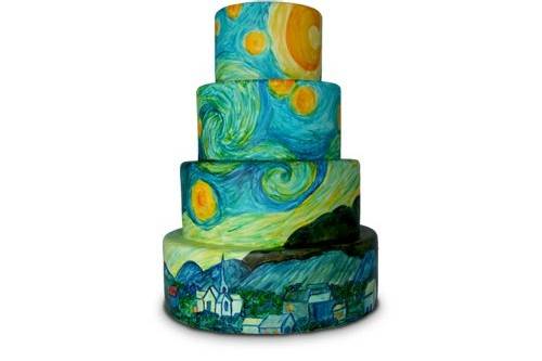 Van Gogh's Starry Night cake