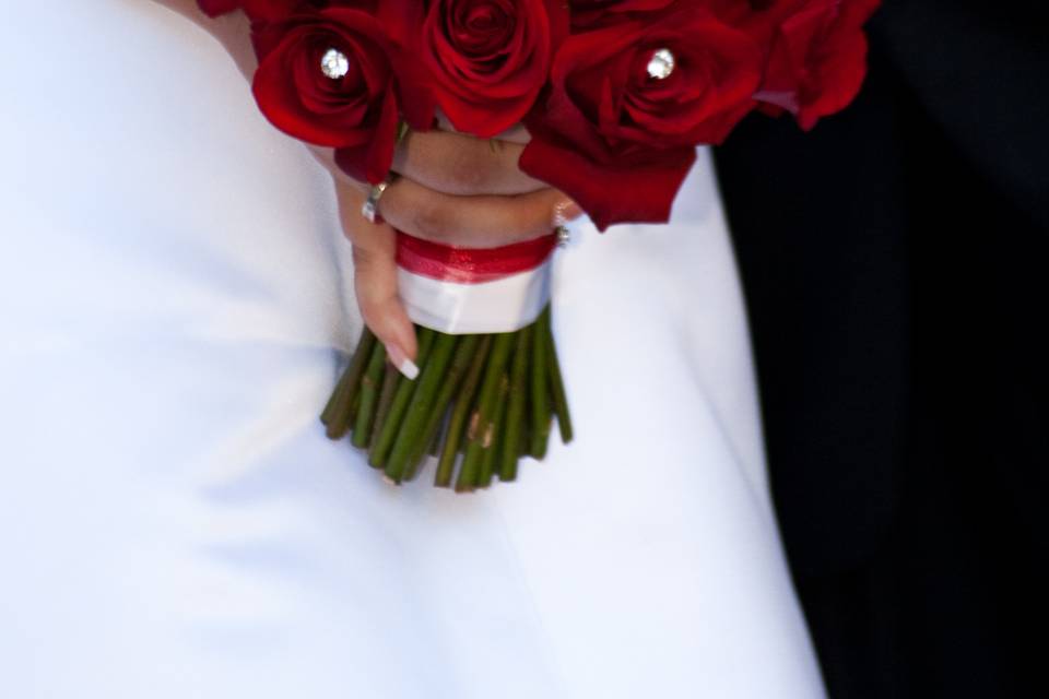 Red roses bouquet