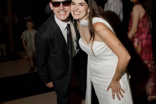Bride & groom having fun