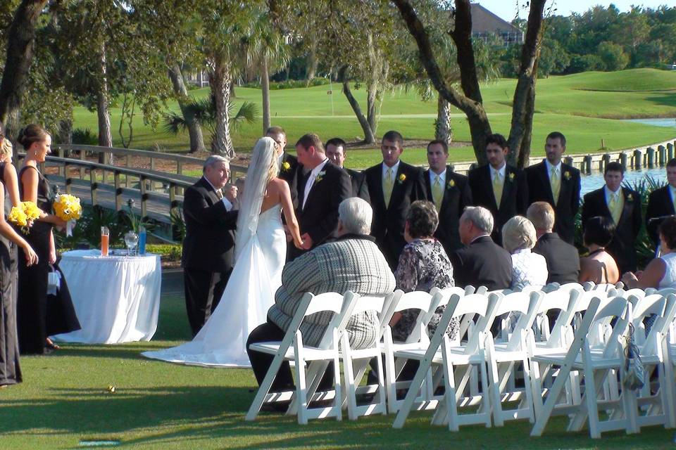 Outdoor wedding venue