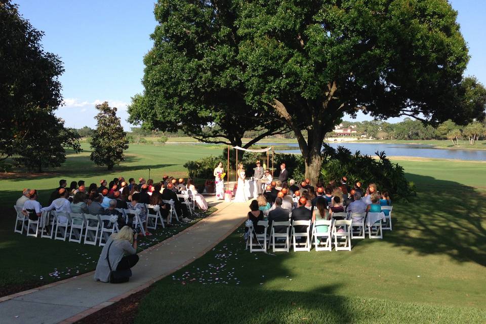 Outdoor wedding venue