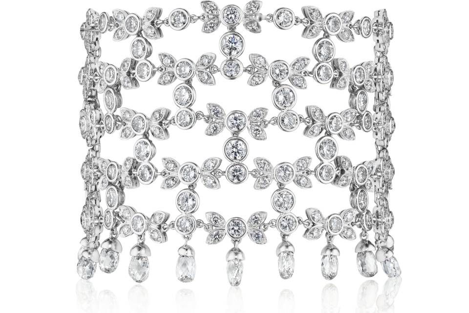 Diamond and Briolette Bracelet