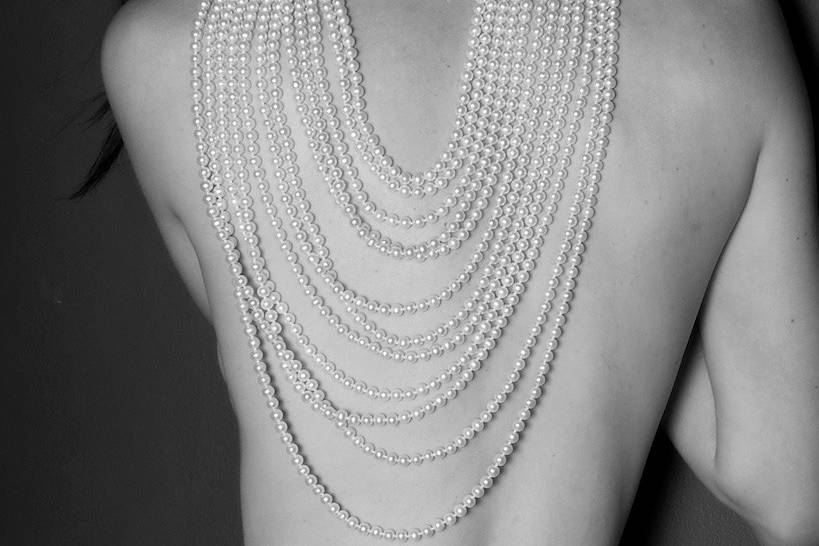 Gorgeous multi-strand pearl necklace