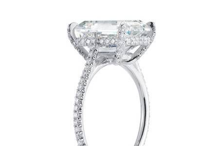 Emerald Cut Orchid Setting